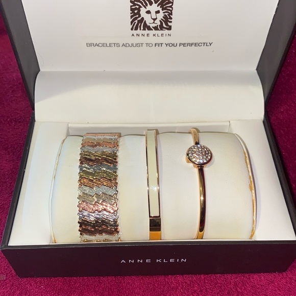 Anne Klein Jewelry - Anne Klein bracelets, set of three! Rose gold colour. Never Worn